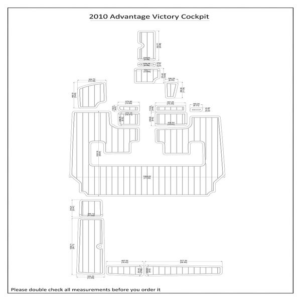 

2010 advantage victory cockpit boat eva faux foam teak deck floor pad