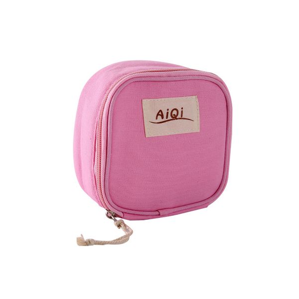 

10pcs stuff sacks women cotton large capacity square pads protable storage bag mix color