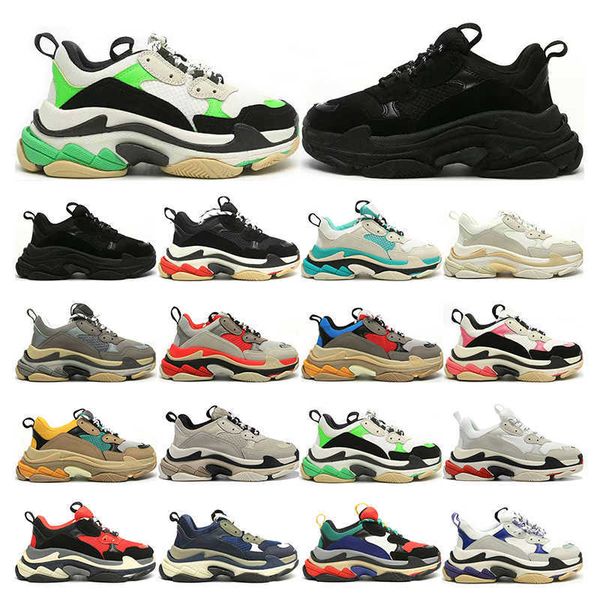 

women mens triple s casual shoes luxurys designers vintage sneakers black white grey purple tennis trainers jogging walking outdoor