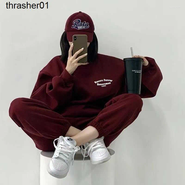 

men's hoodies designer sweatshirts badflood sweater loose embroidery letters simple casual round neck fashion brand lovers, Black