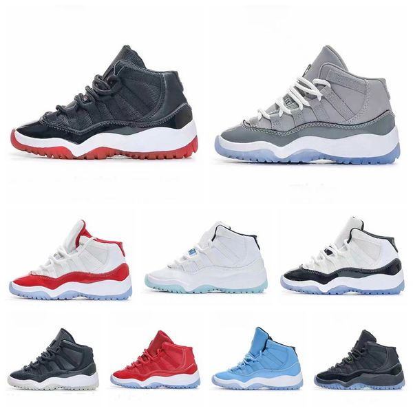 

2023 11s basketball shoes fashion designer cool kids shoe td grey 11 xi sneaker concord space jam metallic silver jumpman snakeskin cherry b, Black