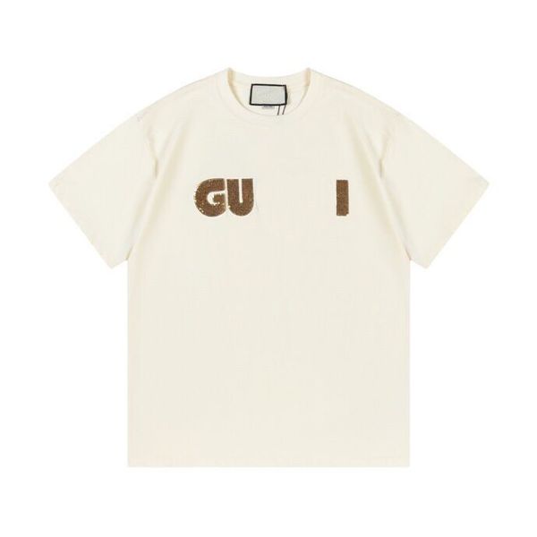 

2023 designer letter print men's t-shirt street hip hop high street short sleeve women's t-shirt fashion couple sweatshirt m666, Black;brown