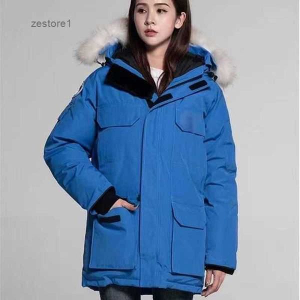 

designer parka down goose men's jacket canada winter jason puffer fish fur hoodie fourrure couple outerwear manteau hiver jackets 3l9c, Black