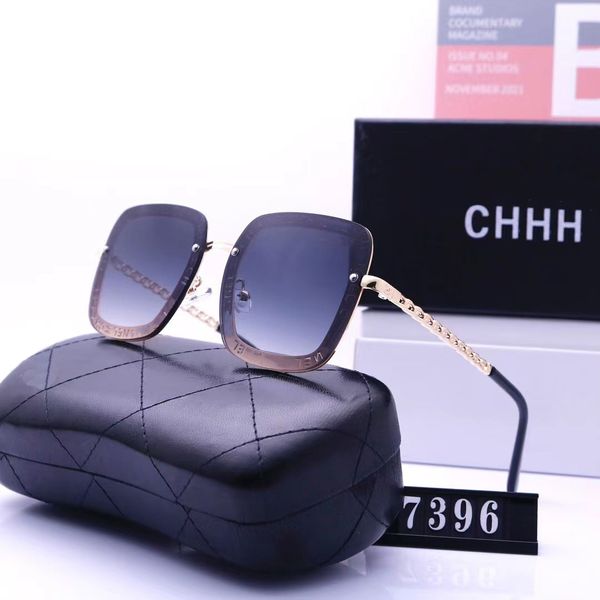 

designer fashion sunscreen luxury sunglasses for men women beach shading uv protection polarized glasses trendy gift with box very nice, White;black