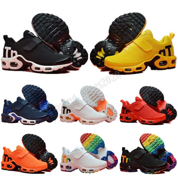 

2021 new plus black white kids shoes sneakers shoe pack triple children's boy and girls ultra tn running shoes244l