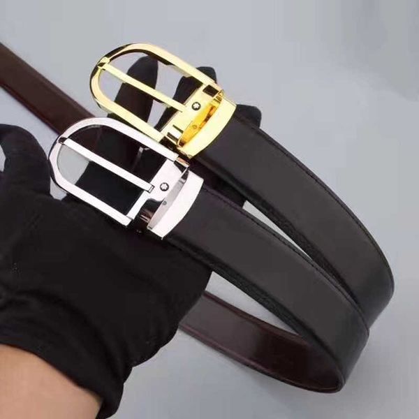

belts silver metal buckle fashion retro gentleman ol wind cowhide casual brand with box male belt gold 1216, Black;brown
