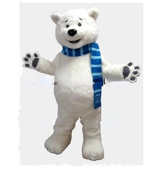 

mascot polar bear mascot costume custom fancy costume anime kits mascot theme fancy dress carnival costume, Red;yellow