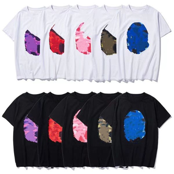 

30% off summer mens t-shirts designer print shark woman men short sleeve clothing tshirts tee loose, White;black