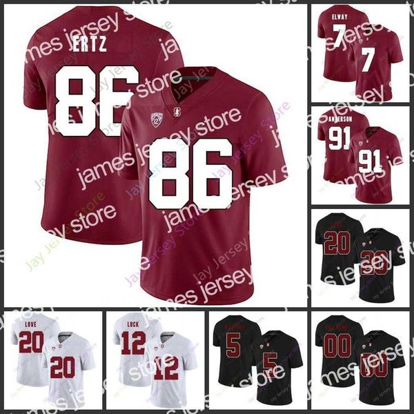 

football jerseys stanford football jersey ncaa college 10 jack west 20 austin jones 8 nathaniel peat 13 simi fehoko 81 brycen tremayne 30 le, Black;red