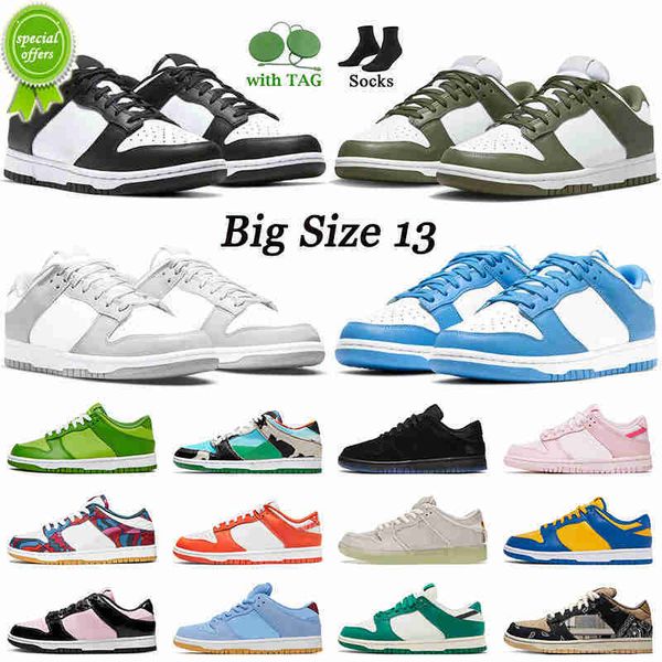

low big size 13 running shoes for men women low leather platform sneakers black white medium olive grey fog unc coast mummy