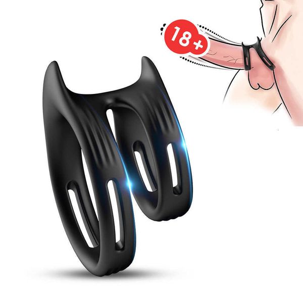 

toy massager sperm locking ring usk-c13 silicone double male exerciser