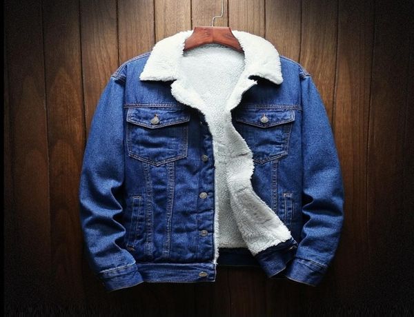 

autumn winter fur denim jacket women bomber jacket female jeans coat with full warm lining front button flap pockets5826917, Black;brown