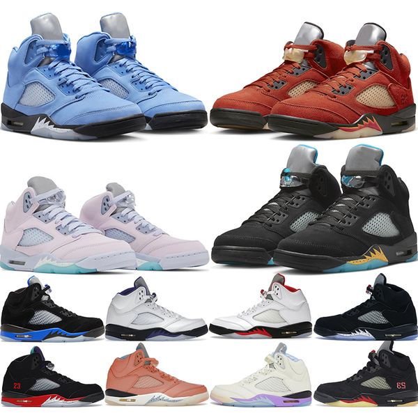 

2023 high shoes boots basketball shoes 5s jumpman 5 unc mars for her dark concord racer blue alternate grape mens trainers sports sneakers o, Black