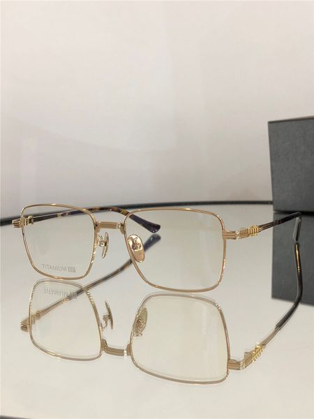 

new fashion design square titanium frame optical eyewear 8044 classic simple and generous style versatile shape with box can do prescription, Black