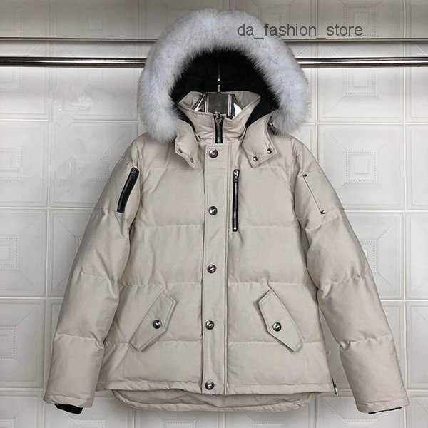 

moose mens down jackets moose parka winter waterproof cloth men wolf fur jacket hooded fourrure outwear raccoon furs warm coat winter jacket, Black