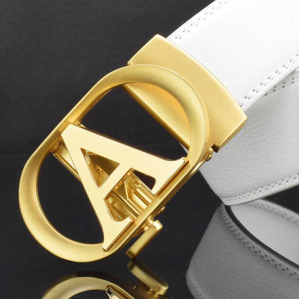 

white cowboy young waist designer men luxury strap personality a letter buckle belts cintos masculinos 1216, Black;brown