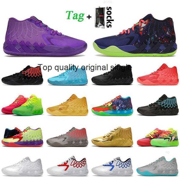 

basketball shoes mens trainers men sneakers outdoor sport lamelo ball mb.01 black red blast morty designer 2022 1of1 queen city galaxy rock