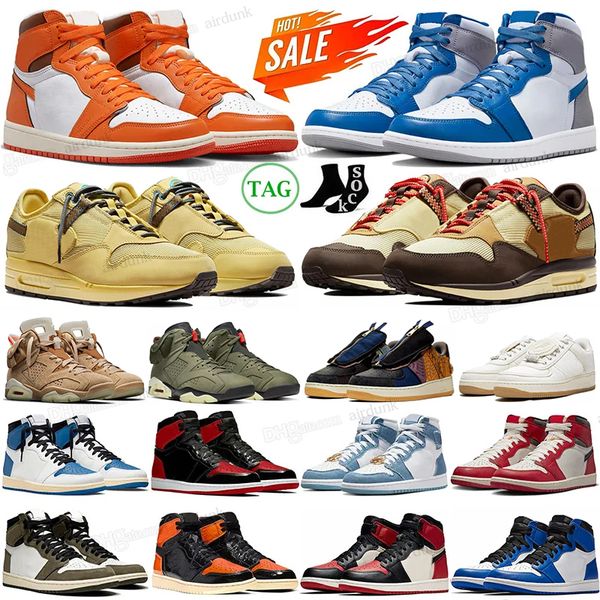 

black phantom 1 retro basketball shoes jumpman 1s lows lost and found reverse mocha travis scotts fragment denim university blue mens