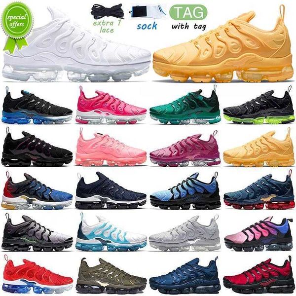 

low tn plus running shoes men women black bubblegum yolk cherry cool grey neon olive pure platinum dark blue mens womens sports