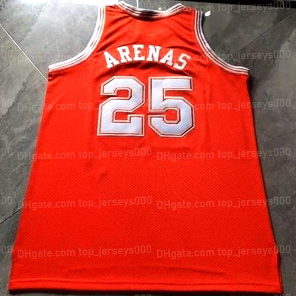 

custom retro gilbert arenas #25 high school basketball jersey stitched agent zero size s-4xl, Black