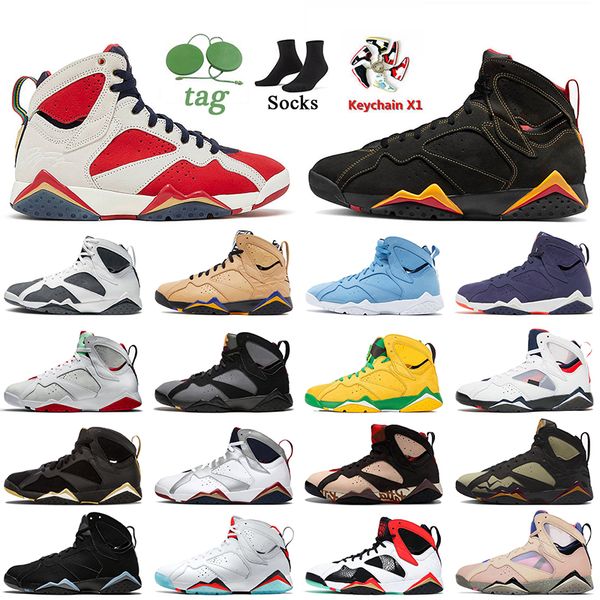 

jumpman 7 basketball shoes 7s trophy room citrus quai 54 pantone sapphire afrobeats flint black olive bordeaux patta shimmer women mens trai