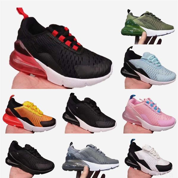 

riginal kids sport trainers fashion childrens basketball shoes baby boys girls lace up running sneakers size 22-35221h, Black