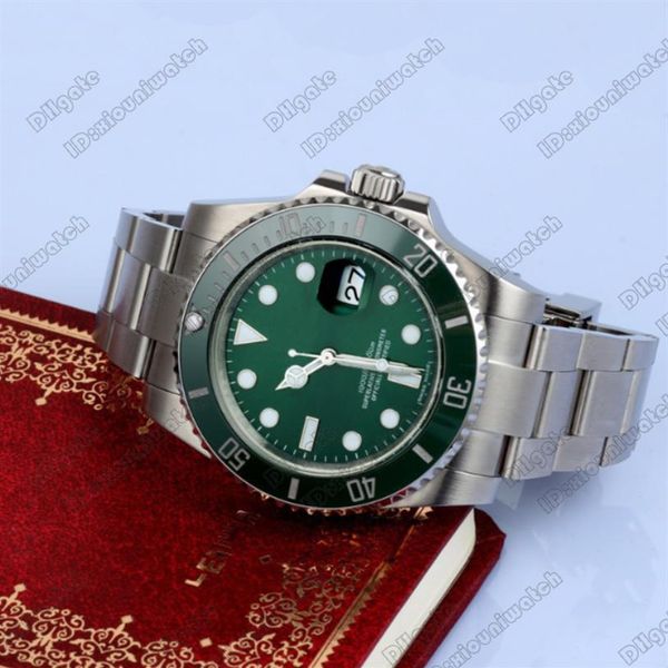 

mens watches fashion movement men quality watches automatic machinery watches business ceramic bezel 116610 waterproof 50m172w, Slivery;brown