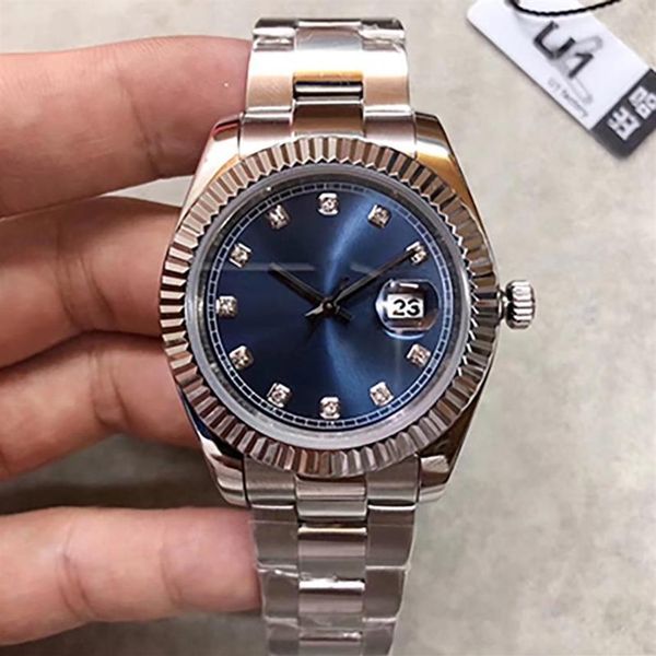 

factory -selling 36mm rose gold dial men's watch date series m126331 original mechanical date just w259v, Slivery;brown