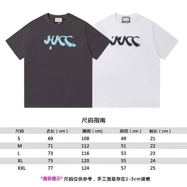 

new mens t shirts womens designer men fashion splash printed t-shirt cotton casual tees short sleeve luxury hip hop couple's style stre, White;black