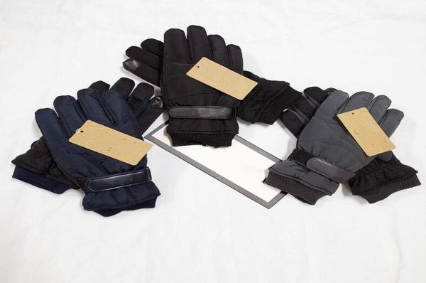 

european and american designer brand windproof leather gloves lady touch screen 229 rabbit fur mouth winter heat preservation wind7786600, Blue;gray