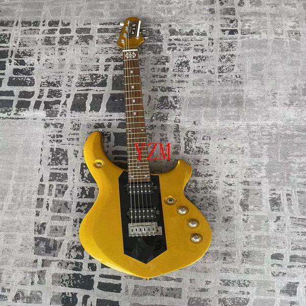 

gold powder profiled high-end pickup rose wood fingerboard six string electric guitar