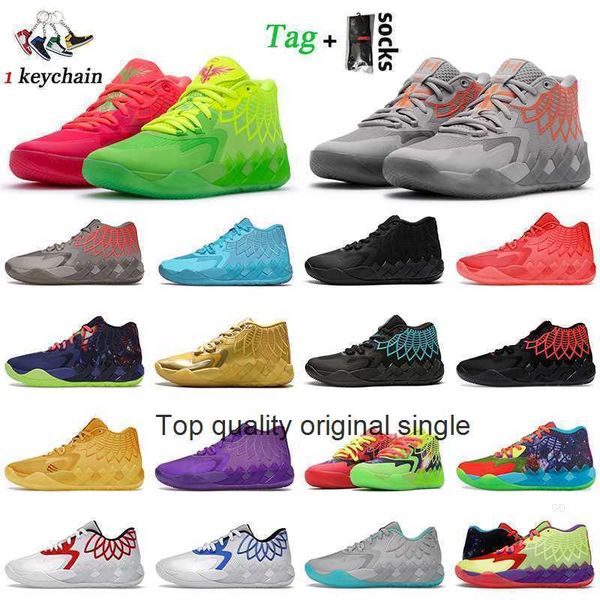

lamelo ball rick and morty mens basketball shoes mb.01 2022 fashion not from here rock ridge red blast 1of1 designer sneakers galaxy i