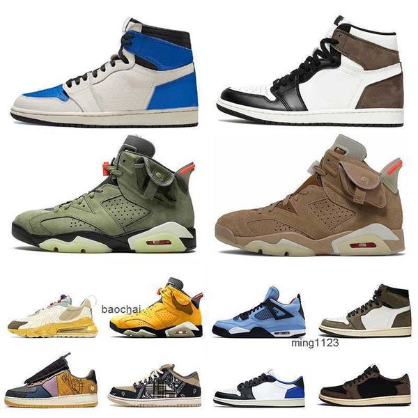 

jumpman 4s 1s original basketball shoes trainers high og dark mocha fragment men women trails sports sneakers low cactus jack shoe tei4, Black
