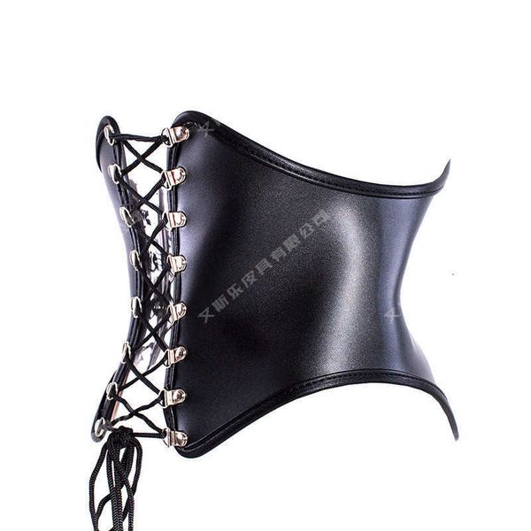 

toy massager funny lace up waist with large waistcoat binding bag to bind punk accessories leather articles