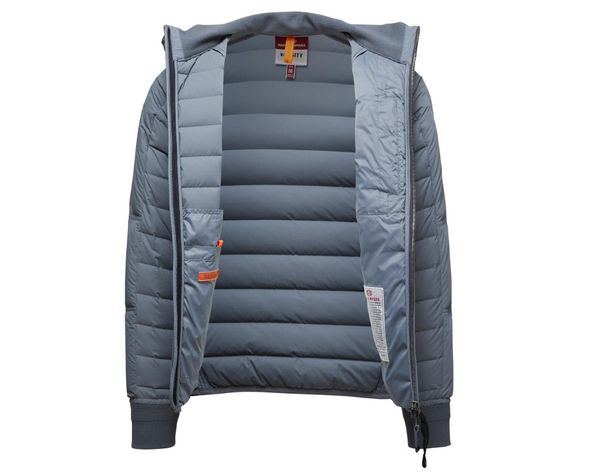 

men downs hooded jackets puffer eiderdown filled with white duck down, Black