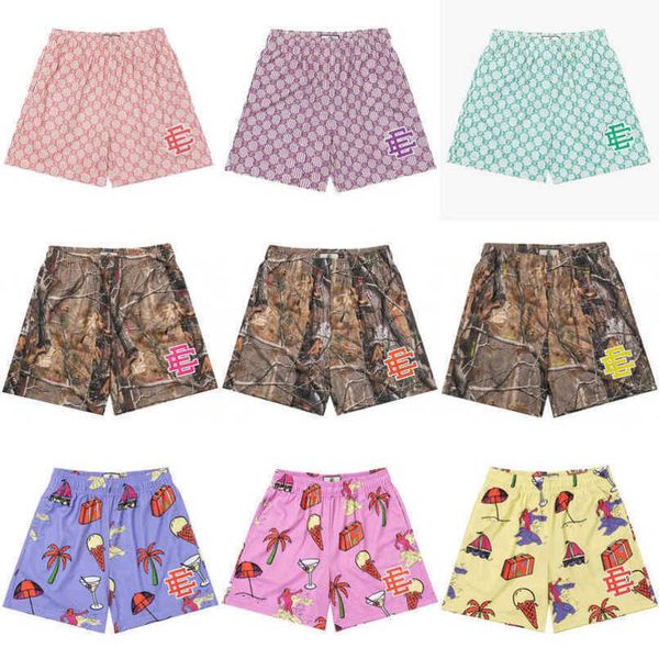 

men's luxury fashion ee shorts eric emanuel basic new york city skyline men women jog casual pant loose fitness muscular sports pants m, White;black