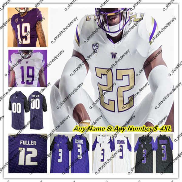 

american college football wear ncaa college washington huskies football jerseys michael penix jr. dylan morris wayne taulapapa cameron davis, Black