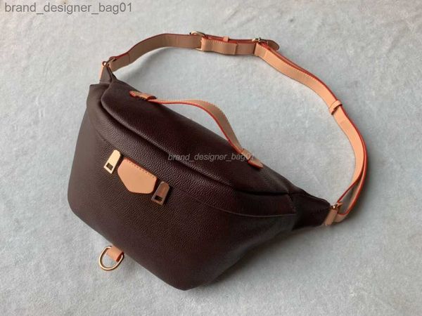 

2023 waist bags fashion famous women bumbag cross body shoulder bag designer brown leather chest bag bum waist bags purse 121622h