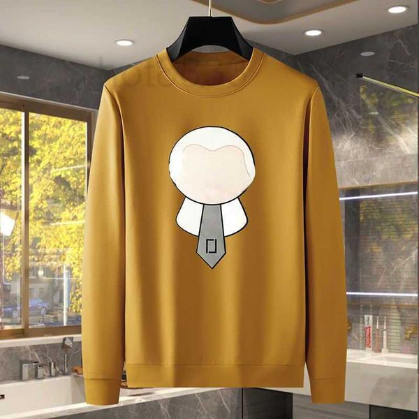 

men's hoodies & sweatshirts designer sweater mens cartoon print pullover y2k casual sweatshirt men women loose oversize long-sleeved t-, Black