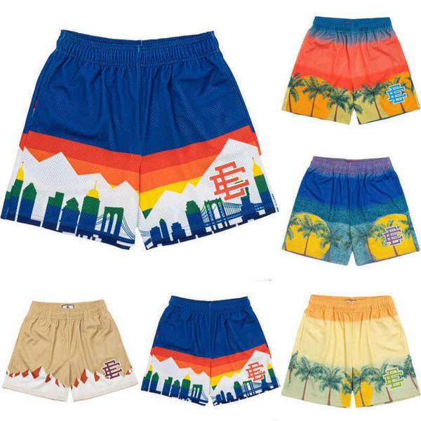 

luxury men's fashion ee shorts eric emanuel basic new york city skyline men women jog pants loose casual fitness muscle sports beach sh, White;black