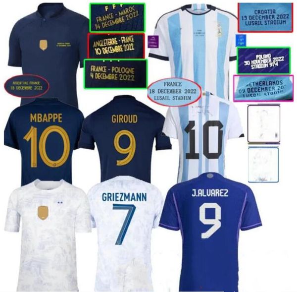 

2022 2023 french fra nce mbappe soccer jerseys maroc argentina angleterre griezmann 22 23 giroud alvarez maillot de foot equipe kit francia, Black;yellow