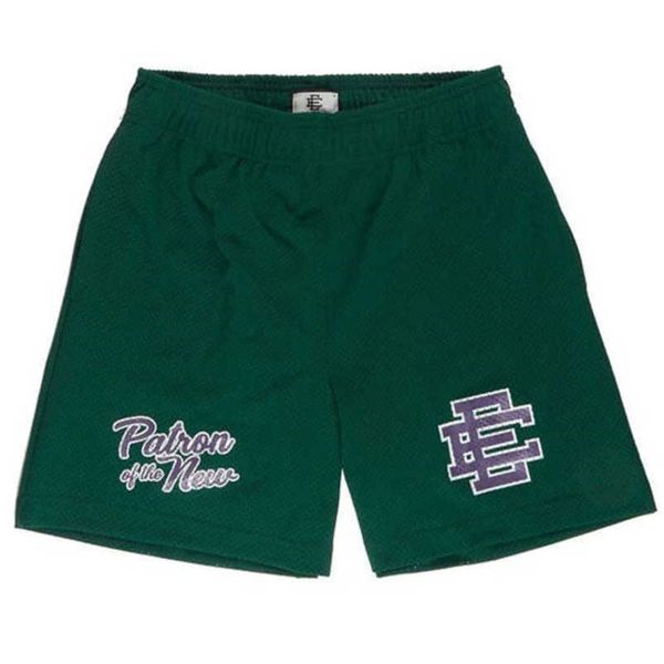 

men's luxury fashion ee shorts basic eric emanuel brand new york city skyline men women leisure fitness muscle sports pants mesh short, White;black