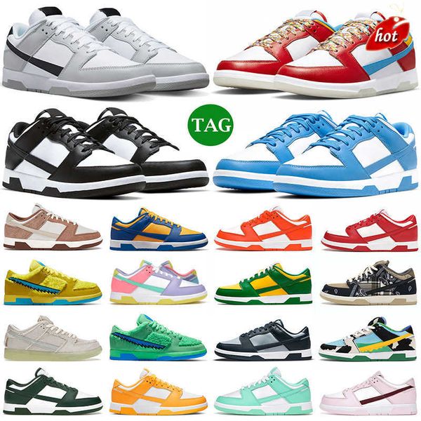

boots casual shoes 2023 men women shoes designer sneakers low white black panda grey fog unc vintage green laser orange syracuse fruity pebb