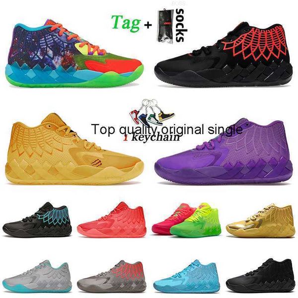 

basketball shoes lamelo ball mb.01 not from here red blast 1of1 athletic sneakers unc iridescent dreams galaxy i rick and morty be you black