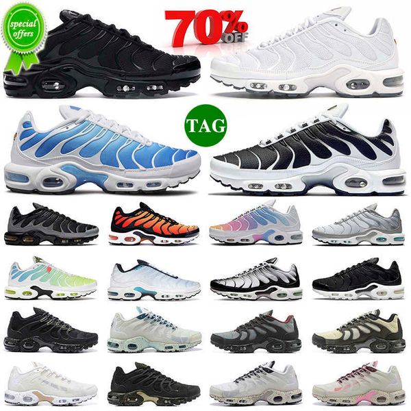 

new tn plus terrascape men women running shoes triple white black psychic sky laser blue zebra tns mens trainers outdoor sneakers