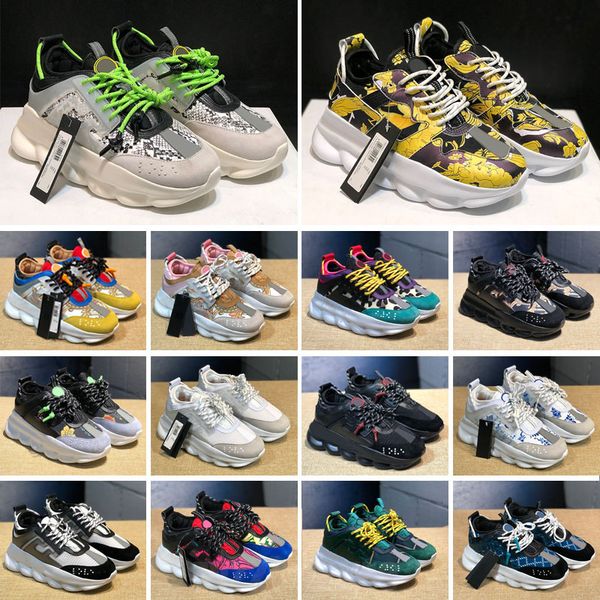 

designer italy casual shoes chain reaction wild jewels chain link trainer shoes sneakers eur 36-45 2023, Black