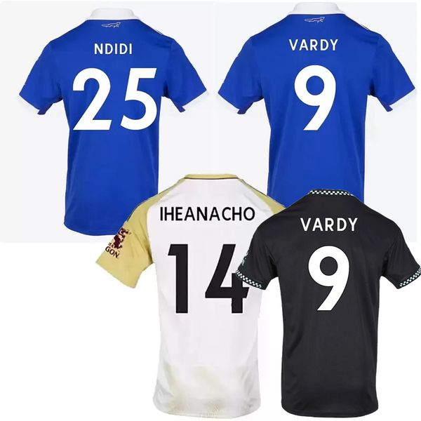 

2022 2023 leicesters vardy city soccer jerseys home away 3rd ndidi ayoze daka maddison iheanacho tielemans soumare faes barnes castagne foot, Black;yellow