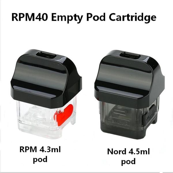 

rpm40 pods rpm 40 nord pod standard 4.5ml empty cartridge no coil electronic cigarette vape atomizer vaporizer