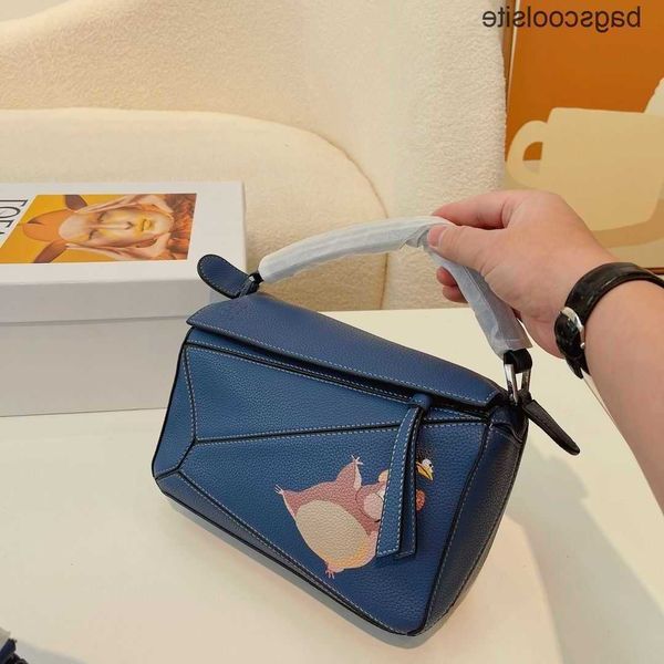 

bags 2022 loewbags bag spain fashion graffiti puzzle women's texture handbag one shoulder crossbody small square hqtn
