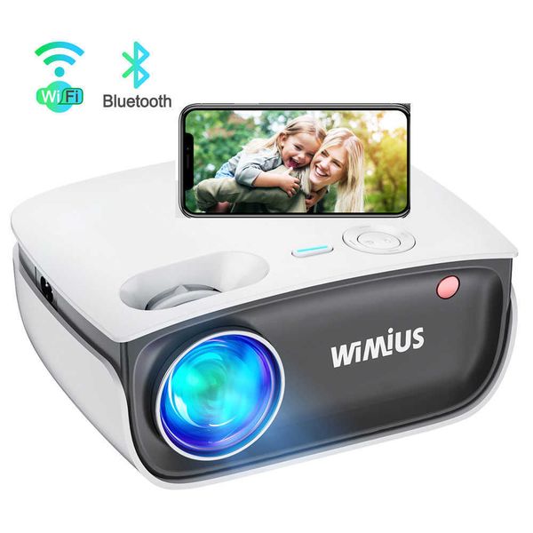 Projectors WiMiUS S25 HD Mini Projector Portable Phone Wireless Mirroring Zoom 720P 1080P 300" Bluetooth Wifi T221216